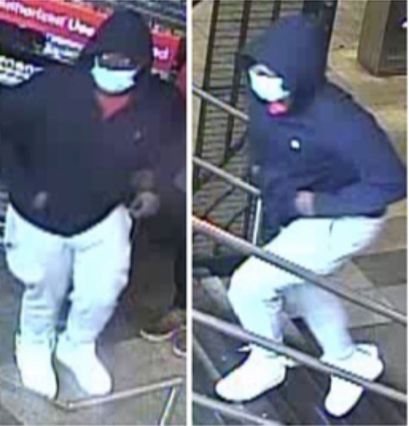 Police Commissioner Keechant Sewell released these surveillance photos of the suspected shooter via Twitter Monday.